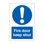 Fire Door Keep Shut Sign